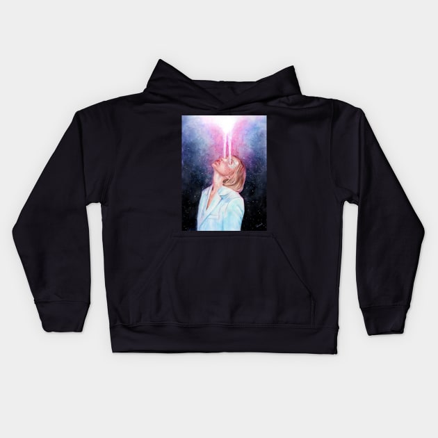 Paint the Night Sky Kids Hoodie by benprenart